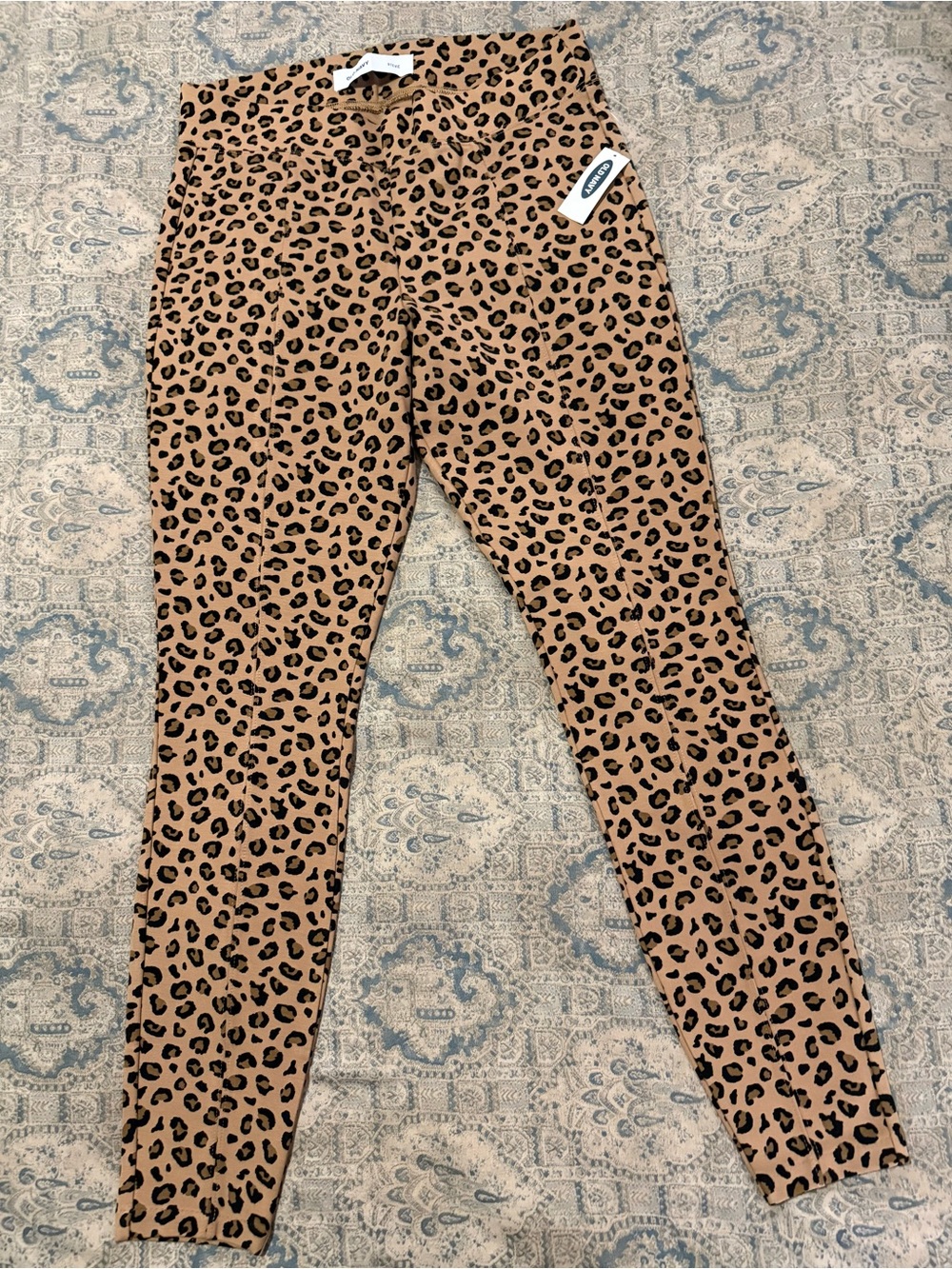 Old Navy Leopard Print Stevie Leggings - Tan & Black